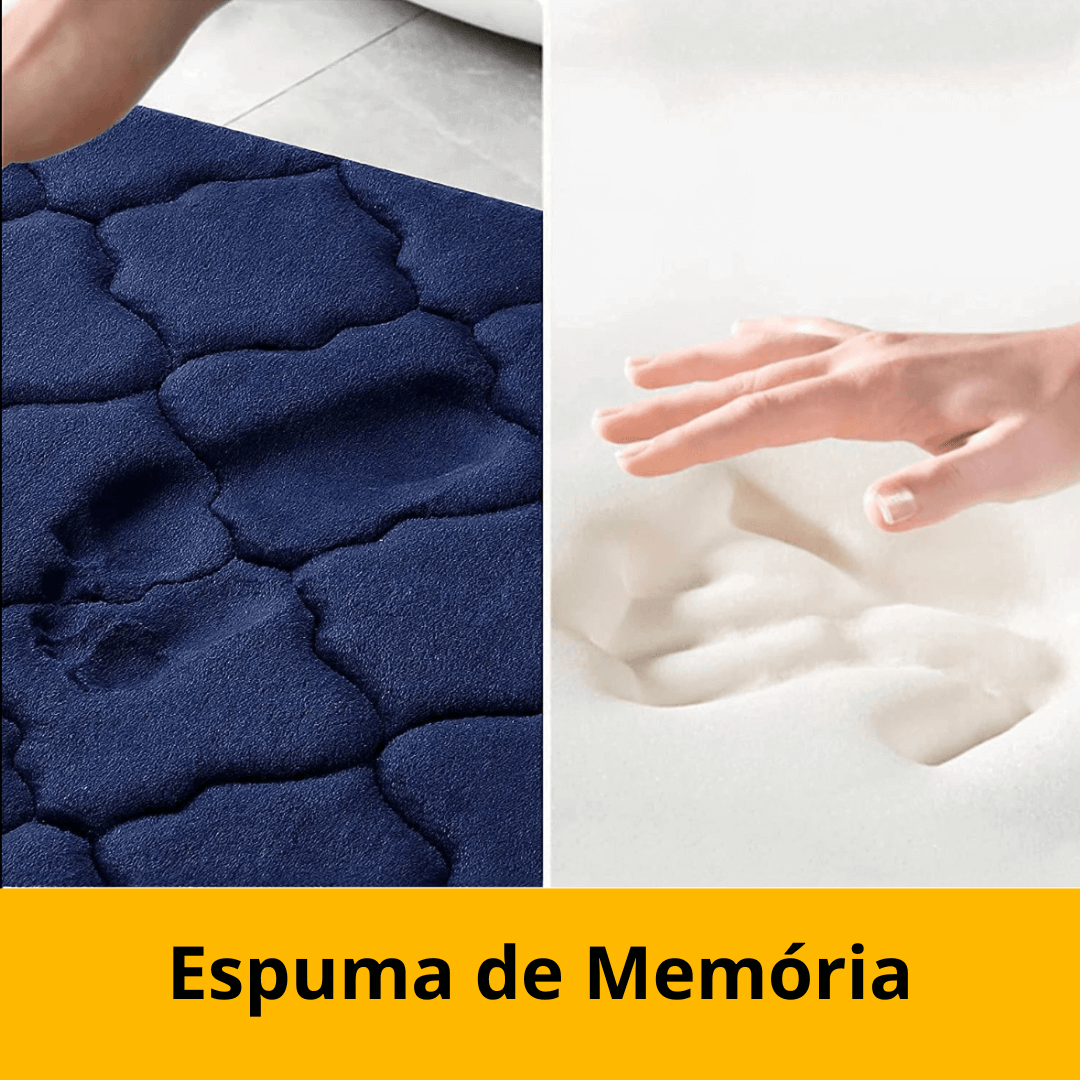 Tapete de Banheiro Antiderrapante em Camurça