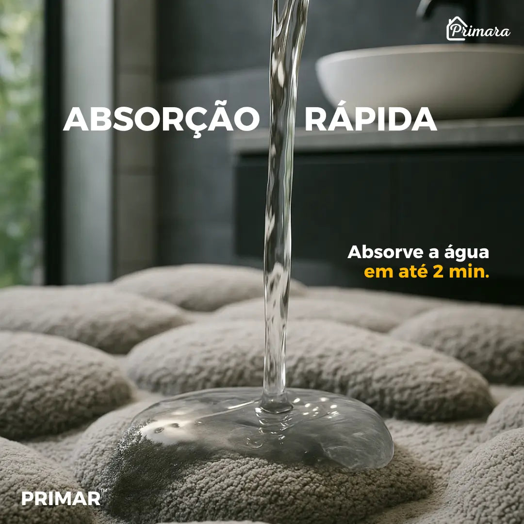 Tapete para Banheiro Antiderrapante Primar™ - PAGUE 1 LEVE 2