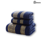 Kit 3 Toalhas (2 Rosto + 1 Toalhão)