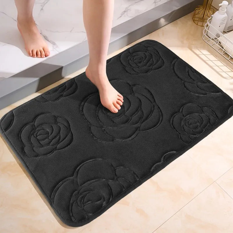 Tapete de Banheiro Antiderrapante com Estampa 3D