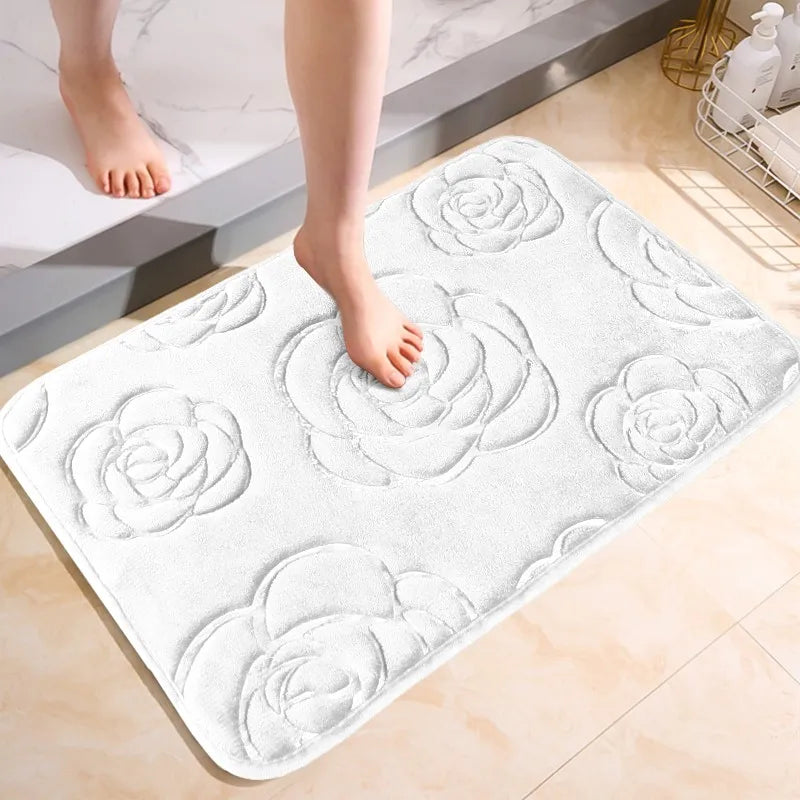 Tapete de Banheiro Antiderrapante com Estampa 3D