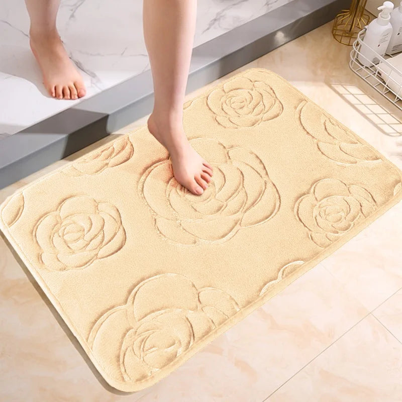 Tapete de Banheiro Antiderrapante com Estampa 3D